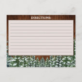 Schneewald- und Waldlandkrebskarte Postkarte (Rückseite)