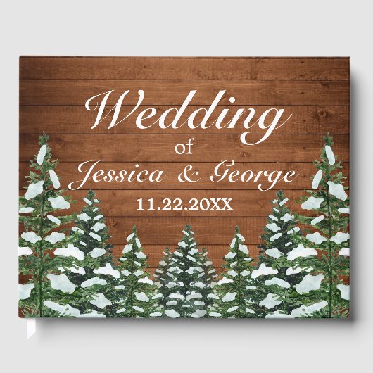 Schneewald- und Waldpfannenhochzeit Gästebuch (Vorderseite)