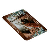 Schneewald- und Waldpfannenhochzeit Magnet (Rechte Seite)