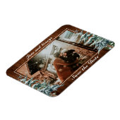 Schneewald- und Waldpfannenhochzeit Magnet (Linke Seite)