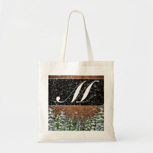 Schneewald & Wald Mit Monogramm Hochzeitstorte Tragetasche