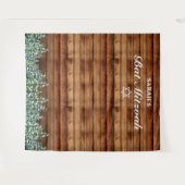 Schneewald & Waldbat Mitzvah Foto Hintergrund Wandteppich (Vorderseite (Horizontal))