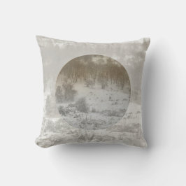 Schneewald Winter Hintergrund geometrisch Kissen