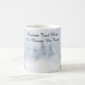 Schneewald Winterwald Schneebäume Waldkatze Kaffeetasse (Mittel)