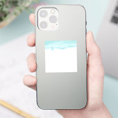 Schneewaldlandschaft mit Bäumen Aufkleber (Telefon)