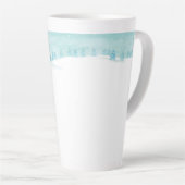 Schneewaldlandschaft mit Bäumen Milchtasse (Rechte Ecke)