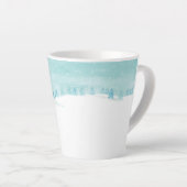 Schneewaldlandschaft mit Bäumen Milchtasse (Rechte Ecke)