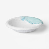 Schneewaldlandschaft mit Bäumen Pappteller (Gewinkelt)