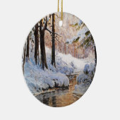 Schneewaldlandschaft, Walter Moras Keramik Ornament (Rechts)