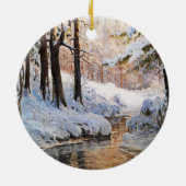 Schneewaldlandschaft, Walter Moras Keramik Ornament (Hinten)