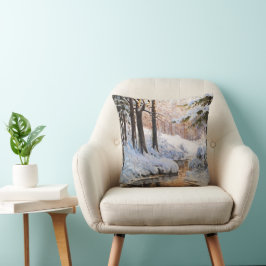 Schneewaldlandschaft, Walter Moras Kissen