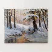 Schneewaldlandschaft, Walter Moras Puzzle (Horizontal)