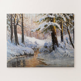 Schneewaldlandschaft, Walter Moras Puzzle