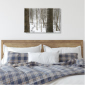 Schneewaldszene Leinwanddruck (Insitu (Schlafzimmer))