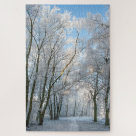 Schneewaldweg Winter, 1014 Stück Jigsaw Puzzle