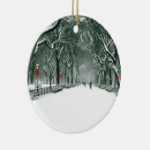 Schneeweg des Zentralparks Keramikornament (Rechts)