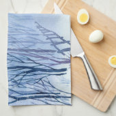 Schneeweg im Wald Küchentuch (Viertel Falte)