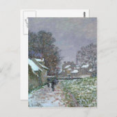 Schneeweg in Argenteuil Postkarte (Vorne/Hinten)