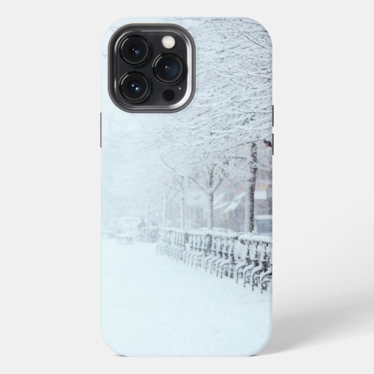 Schneeweg iPhone Hülle (Rückseite)