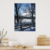 Schneeweg Poster (Küche)