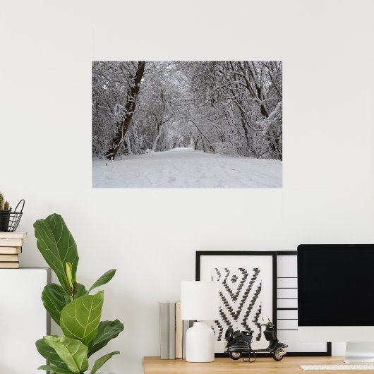 Schneeweg Poster (Heimbüro)