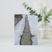 Schneeweg Postkarte (Stehend Vorderseite)