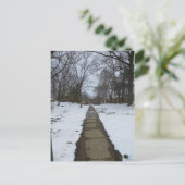 Schneeweg Postkarte (Stehend Vorderseite)
