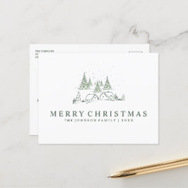 Schneeweihdorf Feiertagspostkarte