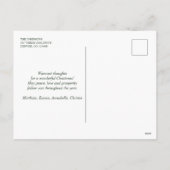 Schneeweihdorf Feiertagspostkarte (Rückseite)