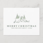 Schneeweihdorf Feiertagspostkarte (Vorderseite)