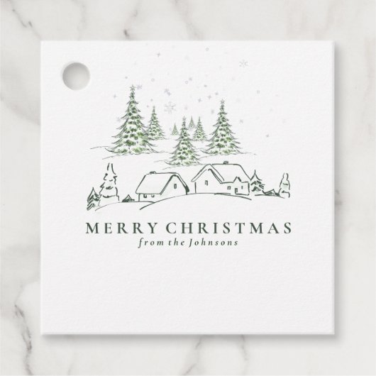 Schneeweihdorf Geschenkanhänger (Vorderseite)