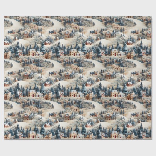 Schneeweihdorf Geschenkpapier (Flach)
