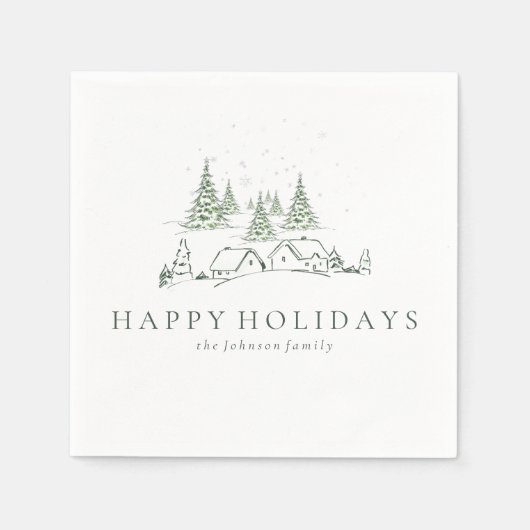 Schneeweihdorf Serviette (Vorderseite)