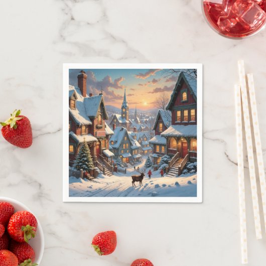 Schneeweihdorf Serviette (Beispiel)