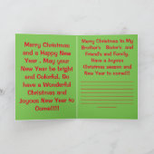 Schneeweihnachtbaum Grußkarte!! Feiertagskarte (Innenseite)