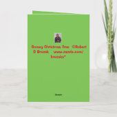 Schneeweihnachtbaum Grußkarte!! Feiertagskarte (Rückseite)