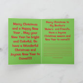 Schneeweihnachtbaum Grußkarte!! Feiertagskarte (Innenseite)