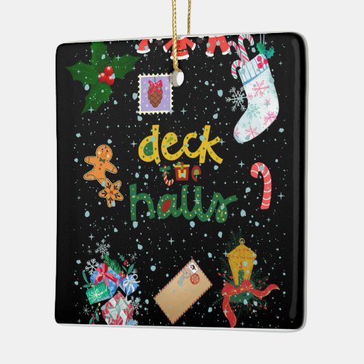 Schneeweihnachtliche Ornament (Links)