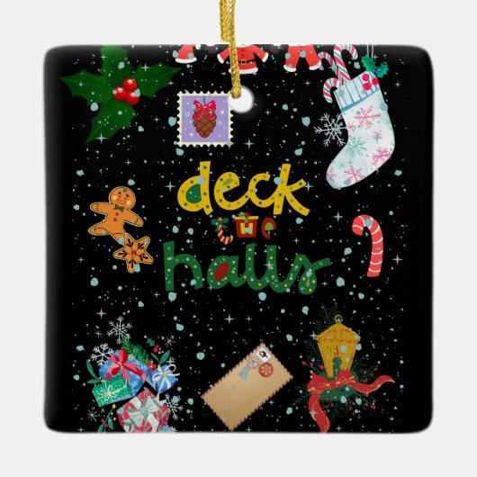 Schneeweihnachtliche Ornament (Vorderseite)