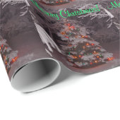 Schneeweihnachtsbaum Bright Holiday Lights Geschenkpapier (Rolleneckpunkt)
