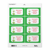 Schneeweihnachtsbaum - Geschenketiketten (Vorne)