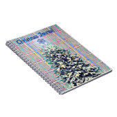 Schneeweihnachtsbaum Snowflake Vintag Style Notizblock (Rechte Seite)