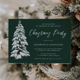 Schneeweihnachtsbaum Weihnachtsfest Grün Weihnacht Einladung