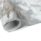 Schneeweihnachtsbäume - Papier Geschenkpapier (Rolleneckpunkt)