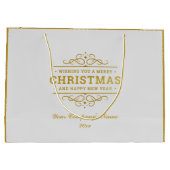 Schneeweihnachtsgnome und die Schlittengeschenke d Große Geschenktüte (Rückseite)