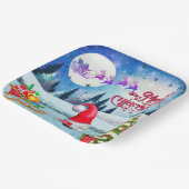 Schneeweihnachtsgnome und die Schlittengeschenke d Pappteller (Gewinkelt)