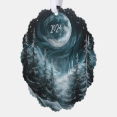 Schneeweihnachtswald mit Big Moon Ornament Coll (Links)