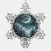 Schneeweihnachtswald mit Big Moon Ornament Coll (Vorderseite)