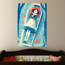 Schneeweiß in Glascoffin Poster