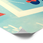 Schneeweiß in Glascoffin Poster (Ecke)